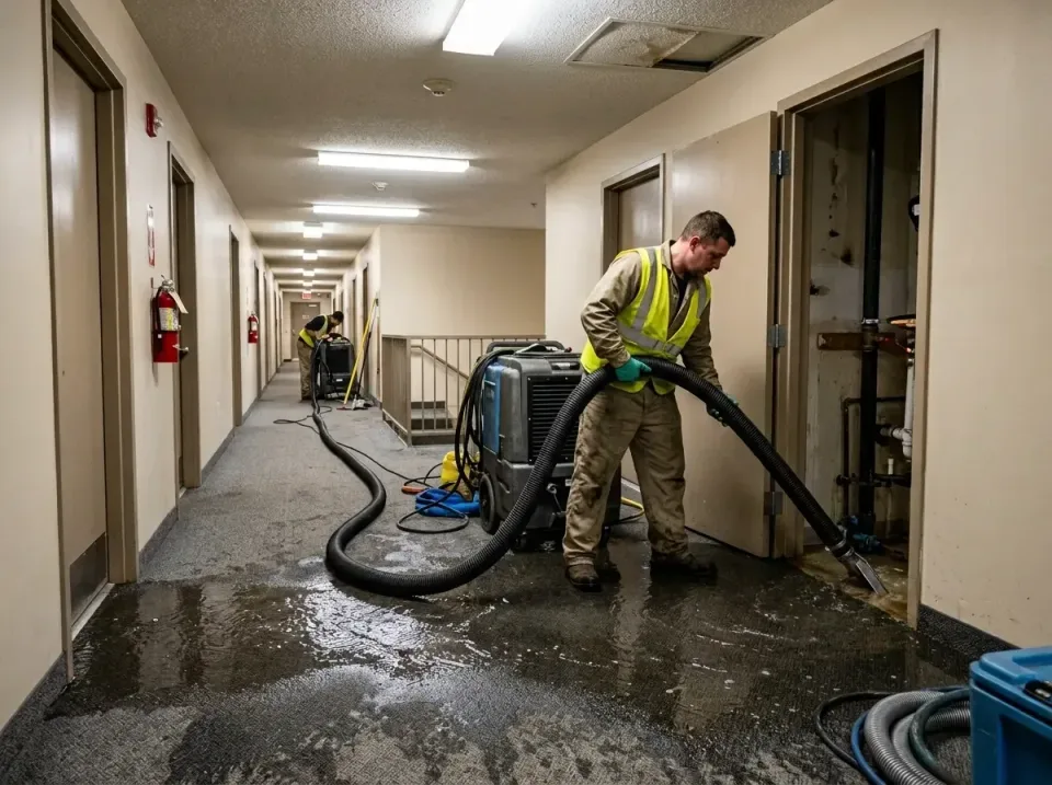 multi-unit-apartment-hallway-f-005 — frequently asked questions, Emergency Burst Pipe Water Extraction & Removal in East Ith…
